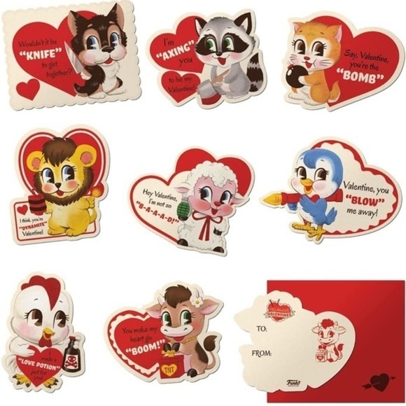 Funko Pop! Holiday Cards Villainous Valentines 8 Double Sided Cards &‎ Envelopes - Picture 3 of 3